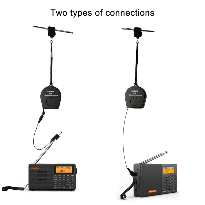 AN-80 Shortwave Reel Antenna FM SW External Antenna Whip Antenna to Improve Signal Reception Suitable for FM SW Radio Small