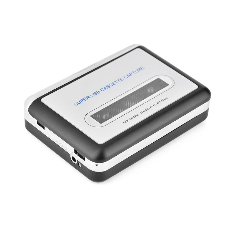 [AUSTRALIA] - Portable Cassette to MP3 Converter with Headphones Transfer USB Cassette Tape to PC MP3 CD Switcher Converter Capture Audio Music Player 