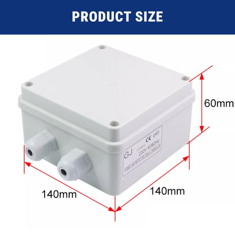 [AUSTRALIA] - Uadme Single Phase Mains Filter, 230V 10A EMI Filter, Single Phase AC Filter, Waterproof EMI Mains Filter, Stable Conductivity, Interference Free 
