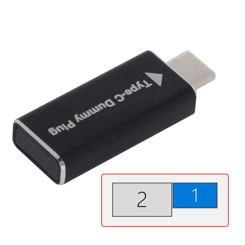 CY USB-C Type-C Adapter Virtual Display Adapter Type-C USB-C DDC EDID Dummy Plug Headless Ghost Display Emulator 1920x1080p@60Hz