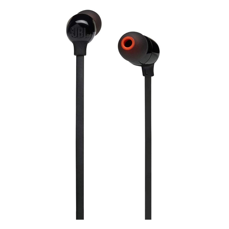 JBL Tune 125 - Bluetooth Wireless in-Ear Headphones with 3-Button Mic/Remote and Flat Cable - Black, Small
