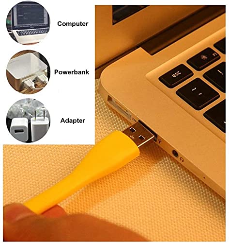 Boodgood USB Light for Keyboard, USB Laptop Light, Mini USB Lamp for Notebook Computer, Flexible Gooseneck Reading Lamp, LED Lighting Source, 10-Pack