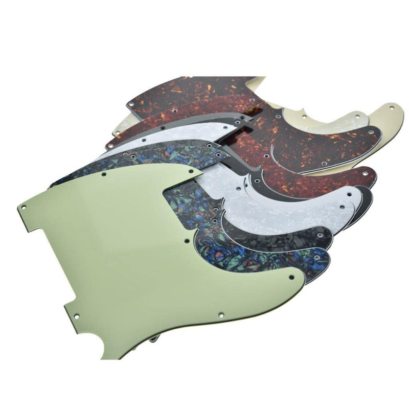 KAISH 8 Hole Tele Blank Guitar Pickguard Tele Pick Guard Scratch Plate for Telecaster Esquire Aged Pearl
