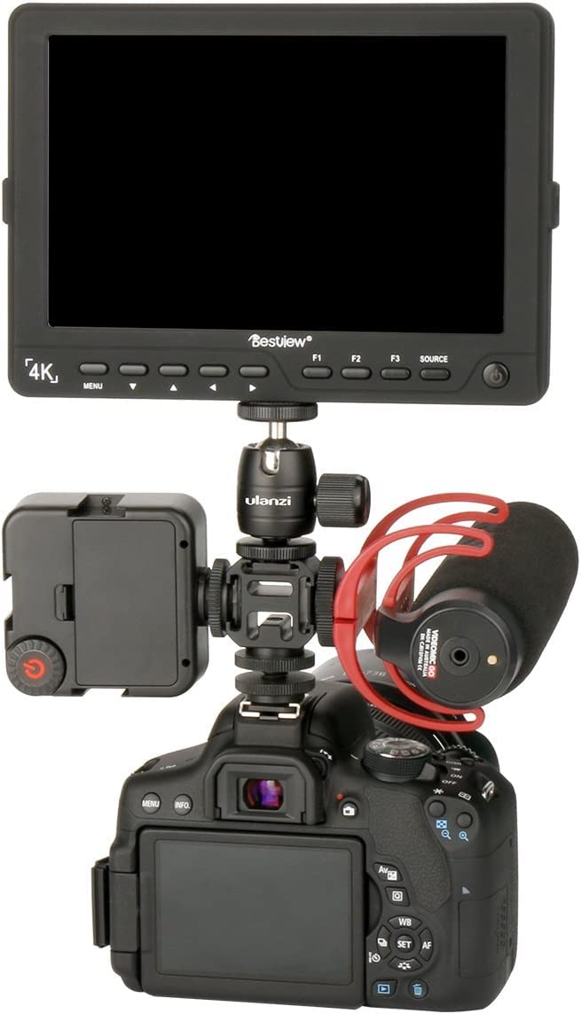 [AUSTRALIA] - Ulanzi PT-3 Aluminium Camera Hot Shoe Mount Adapter Video Accessory Triple Cold Shoe Bracket Lights, LED Monitors, Microphones, Audio Recorder & Studio Flash Video Camera 