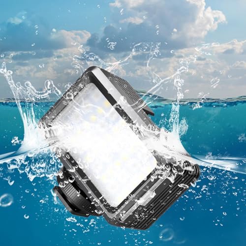 Dive Light Compatible with Gopro, Scuba Diving Flashlight, 7 Modes SL-105 Underwater Lights, 40m Waterproof Diving Fill Light, Underwater LED Video Light for Multiple Action Camera