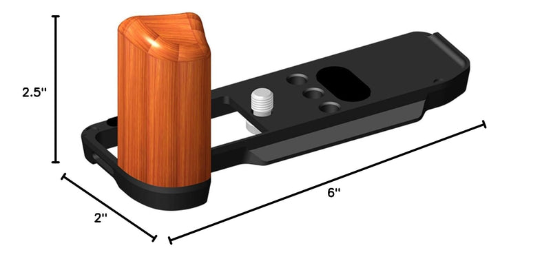 [AUSTRALIA] - X-M5 L Plate Hand Grip,Wooden X-M5 XM5 L Bracket Handle for FUJIFILM X-M5 Camera,Compatible with ARCA Interface. 
