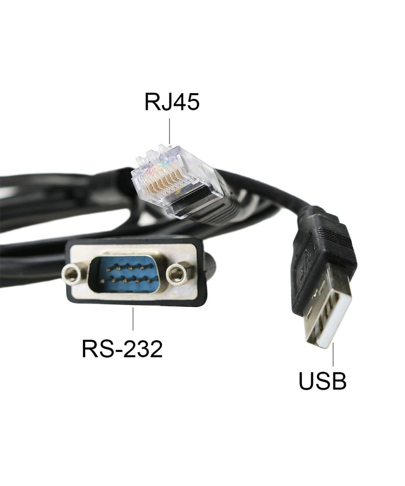 PLC Programming Cable Compatible with AB 1747 UIC, USB To DH485 RS485 RS232 Interface Converter