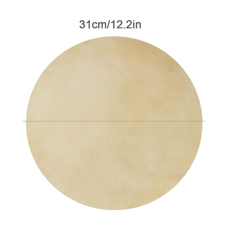 8.5/12 inch Buffalo Leather Drum Head 2pcs, Long-lasting and Consistent Sound for African Bongo Drums Accessory(12 inch) 12 inch