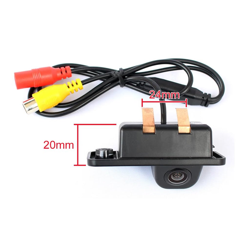 AHD/CVBS Car Rear View Camera's Fisheye Lens License Plate Lamp-Camera with RCA Cable & Vehicle Camera for Audi A3 A4 S4 RS4 A6 C6 S6 RS6 A8 S8 Q7/Q7 DTI & Backup Camera (CVBS-AHD) AHD