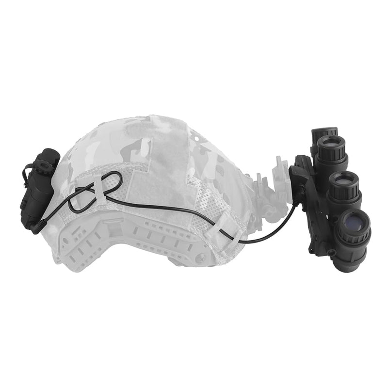 Tactical AN/PVS31 NVG Dummy Model,Helmet No Function Binocular Night Vision Goggle for Cosplay Display HLACC-69 BK Adjust