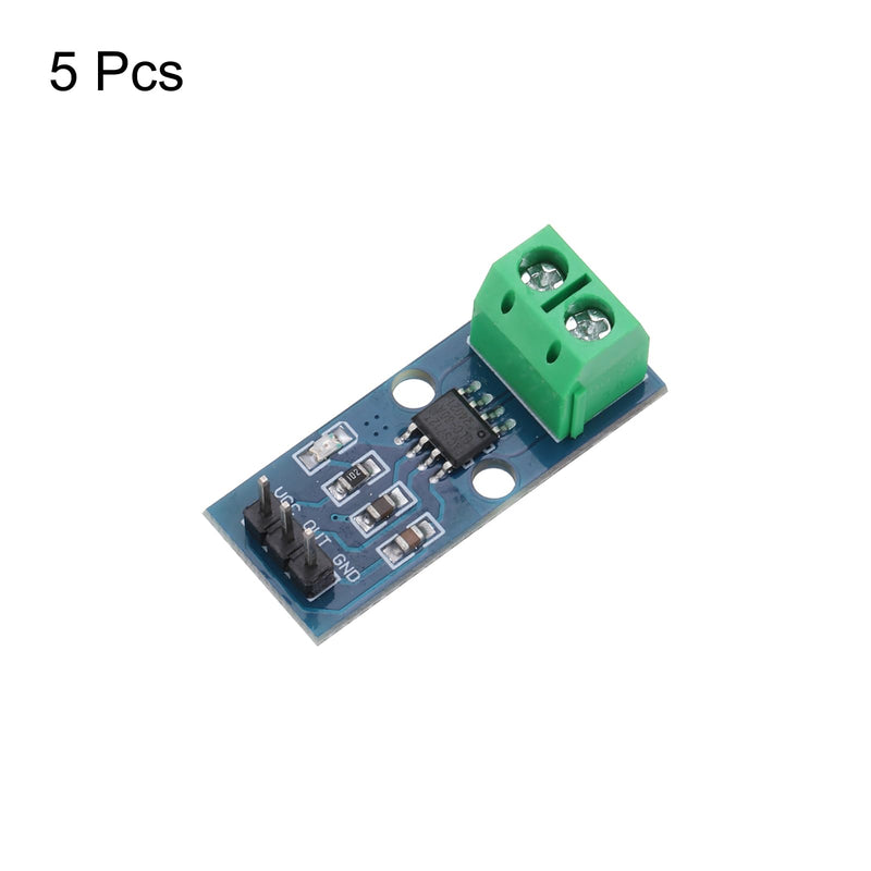 QUARKZMAN ACS712 Current Sensor Module 30A Range Hall Effect Current Sensor Current Measurement AC/DC for Current Detection Pack of 5
