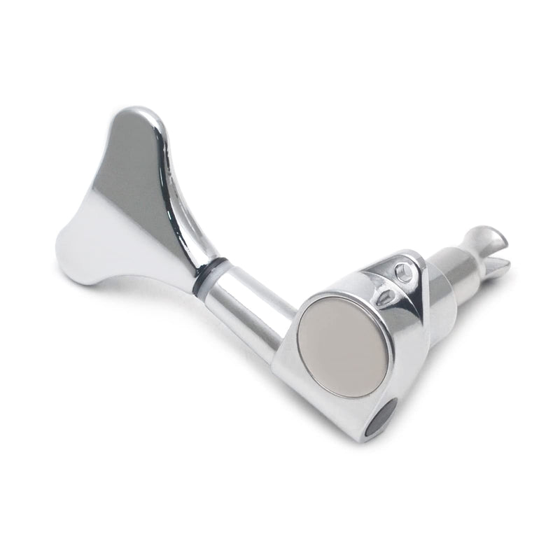 4R Electric Bass Guitar Sealed Tuning Pegs Tuners Machine Heads Tuning Keys/Buttons Guitar Parts Machine Head Tuners for Precision Bass and Jazz Bass (Chrome) Chrome