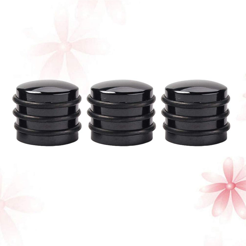3pcs Potentiometer Control Knob Electrical Guitar Volume Tone O-ring Volume Control Knob Guitar Amplifiers Bass Control Knob Guitar Knobs Bass Knob for Bass Lip Gloss Dome Black