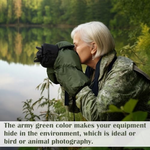 Copkim Professional Camera Rain Cover Thickened Waterproof Cold Proof Warm Cover Snow or Sound Proof Sleeve for More DSLR Cameras with 24-70mm 24-105mm 15-85mm 18-135mm 55-205mm 70-200mm