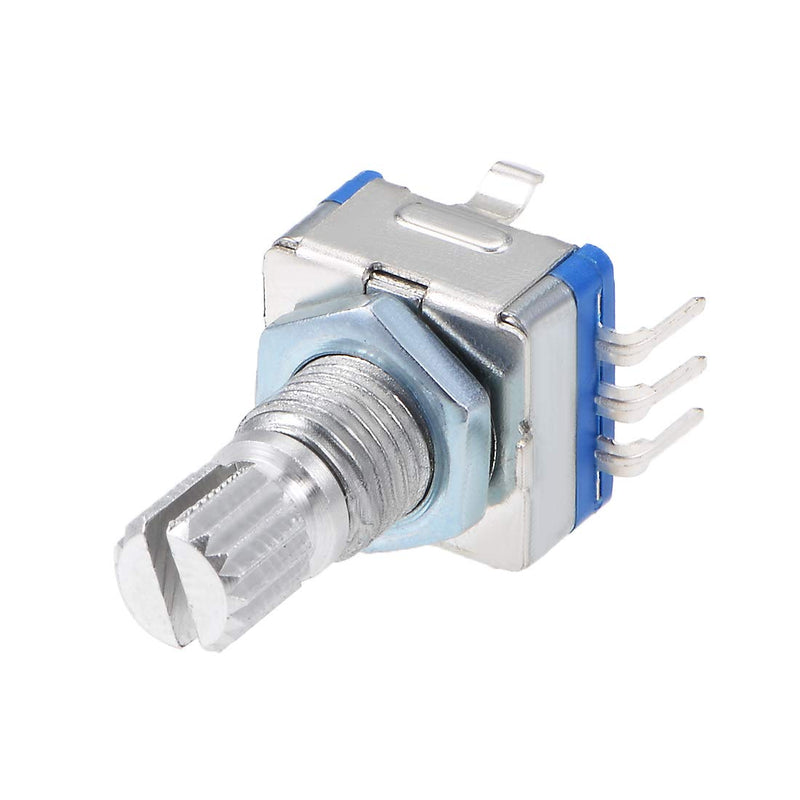 sourcing map 360 Degree Rotary Encoder, Code Switch, Potentiometer, EC11, 7 Pins, 15 mm Shank, Pack of 5