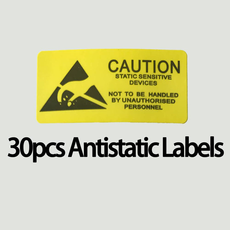 Anti Static Bags, 25pcs Large Resealable ESD Bags 7.87x11.8in with Labels for GPU Hard Drive SSD HDD and Electronic Device 25pcs 7.87x11.8in/20x30cm