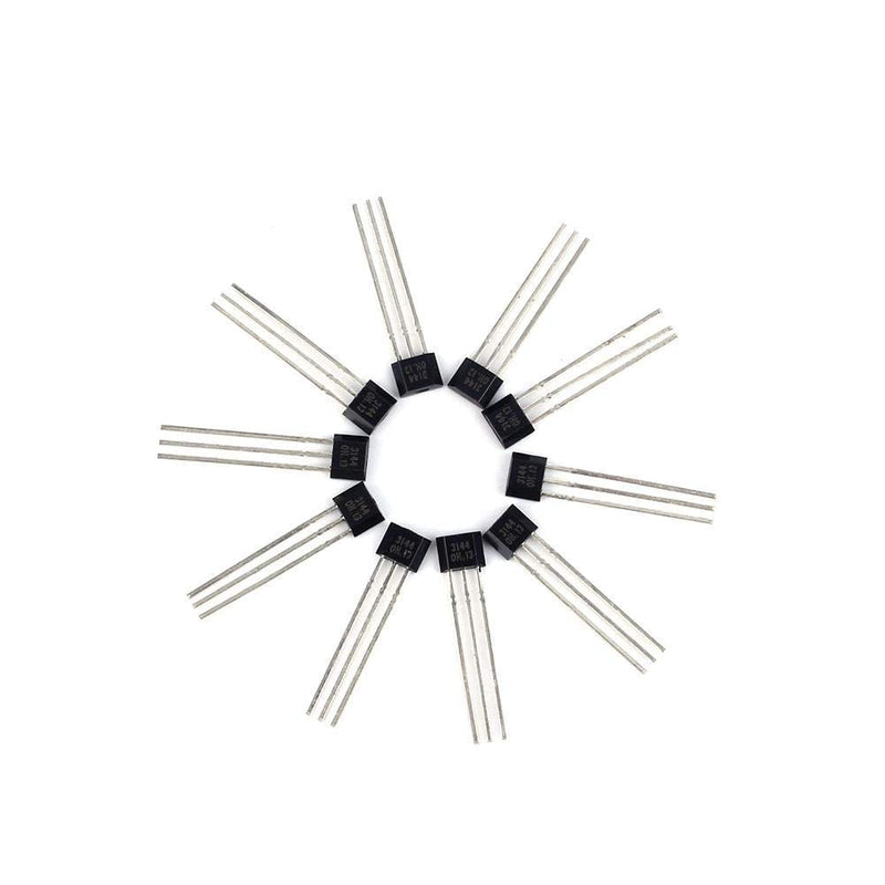 10 Pcs A3144 3144E OH3144E Hall Effect Sensor Switch TO-92UA 3 Pin SIP Set Hall Sensor