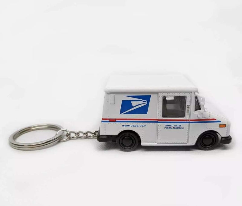 [AUSTRALIA] - 📬KiNSMART Die Cast 2.5 Inch United States Postal Service Truck USPS Grumman LLV 1:72 Scale 2.5in Key-Chain 