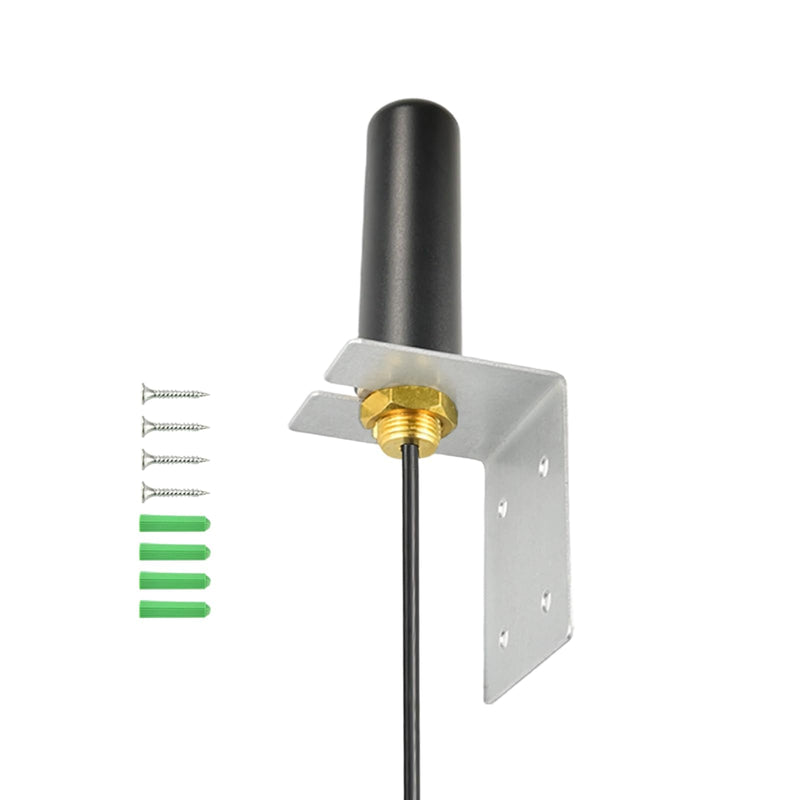 Dual Band WiFi Antenna 2.4Ghz 5Ghz/5.8Ghz Indoor Outdoor Omnidirectional WiFi Antenna 5 dBi Gain SMA Male & RP-SMA Male Connector for WiFi Router Hotspot PCI Card IoT Gateways Security Camera