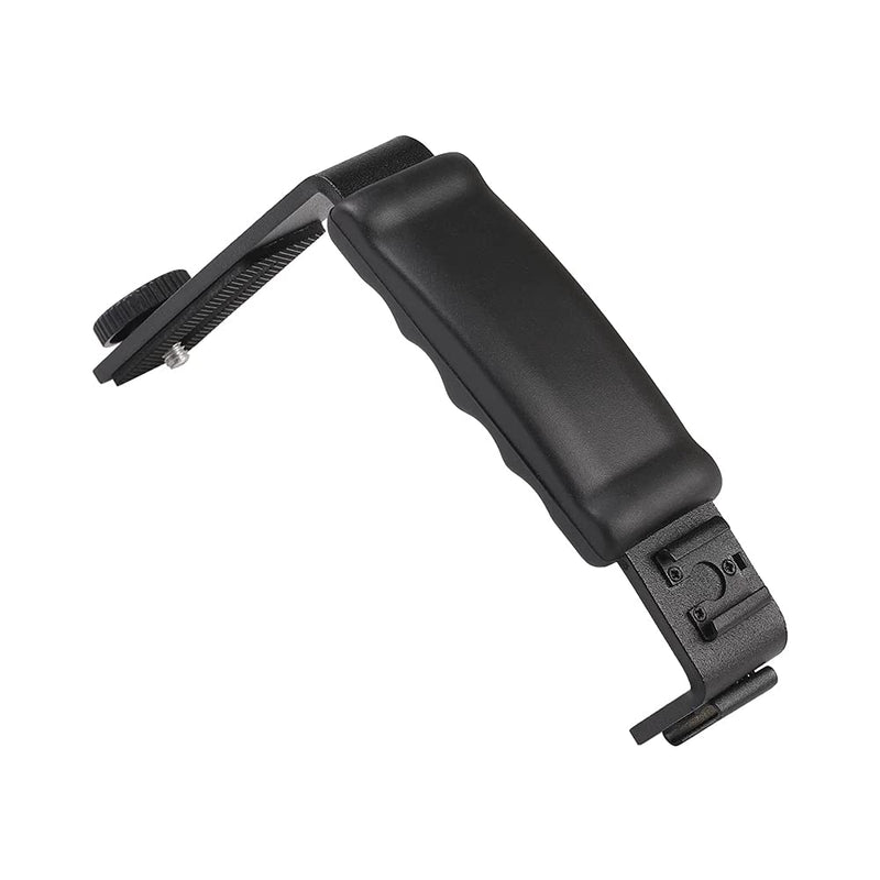 [AUSTRALIA] - L-Shape Flash Bracket with Dual Flash Cold Shoe Mount  Tripod Screw Versatile for Camcorder Microphone DSLR Canon/Nikon/Sony/Yongnuo/Flash Stand 