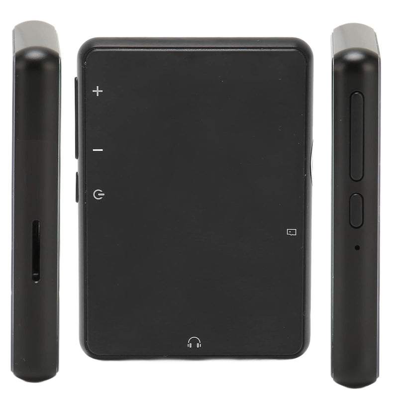 [AUSTRALIA] - Bluetooth MP3 Player with Full, HiFi Stereo Music Player with FM Radio, E Book, Recording, Portable Music Device with Headphones Support up to 256GB (Black) 