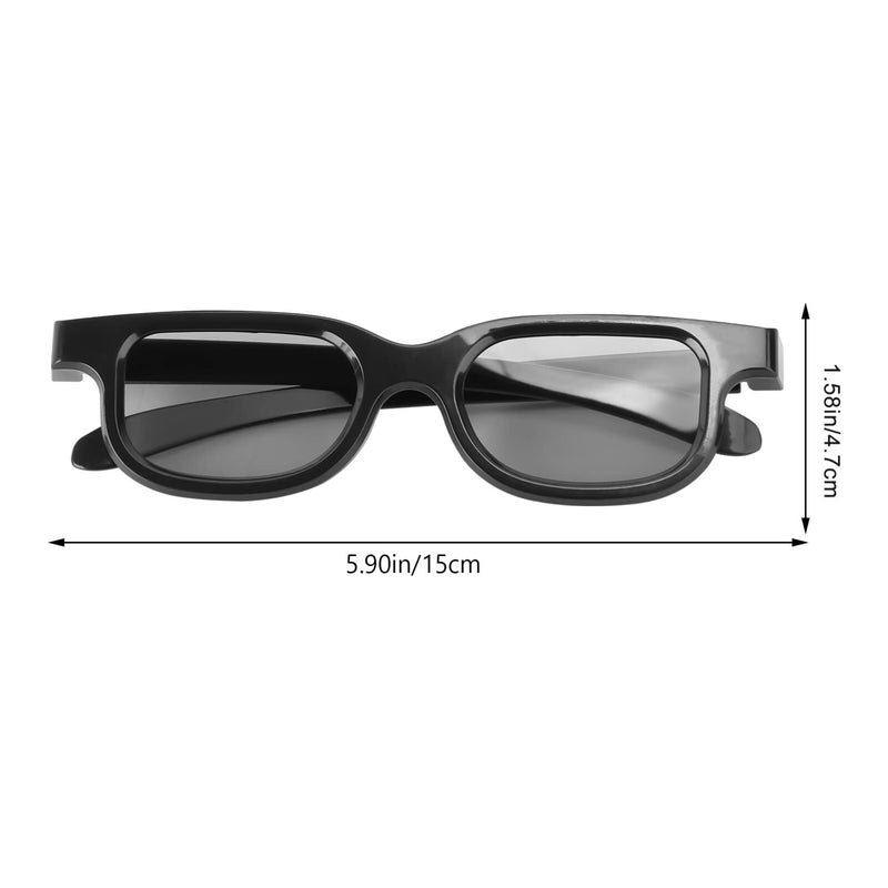 SUPVOX Tv Projector 5 Pairs 3D Viewing Glasses for Movies Game Ultra-Light 3D Glasses Movie Polarizer for Theater Screens Computer Monitors Polarized Glasses