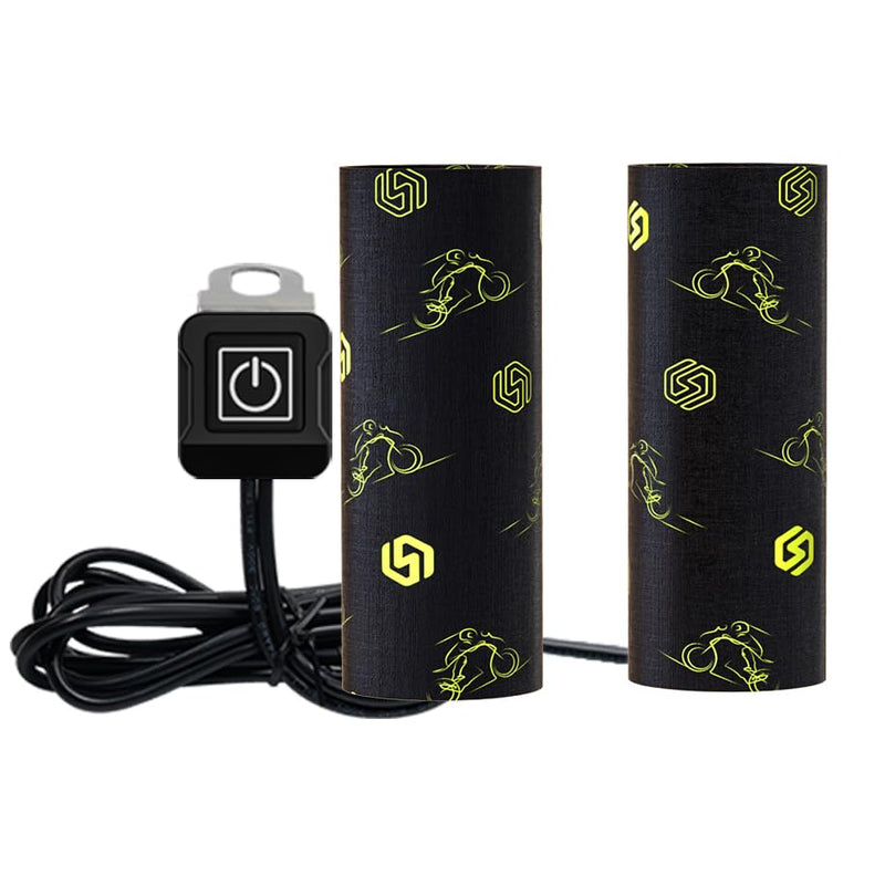 [AUSTRALIA] - 12V Heated Grip Wraps for Motorcycle/ATV/Snowmobile, Direct Battery or Acc Powered, Wrap-Around Design, 3 Heat Levels, IP67 Waterproof, Fits Over Existing Grips (Outer Diameter 1.2"–1.5") 