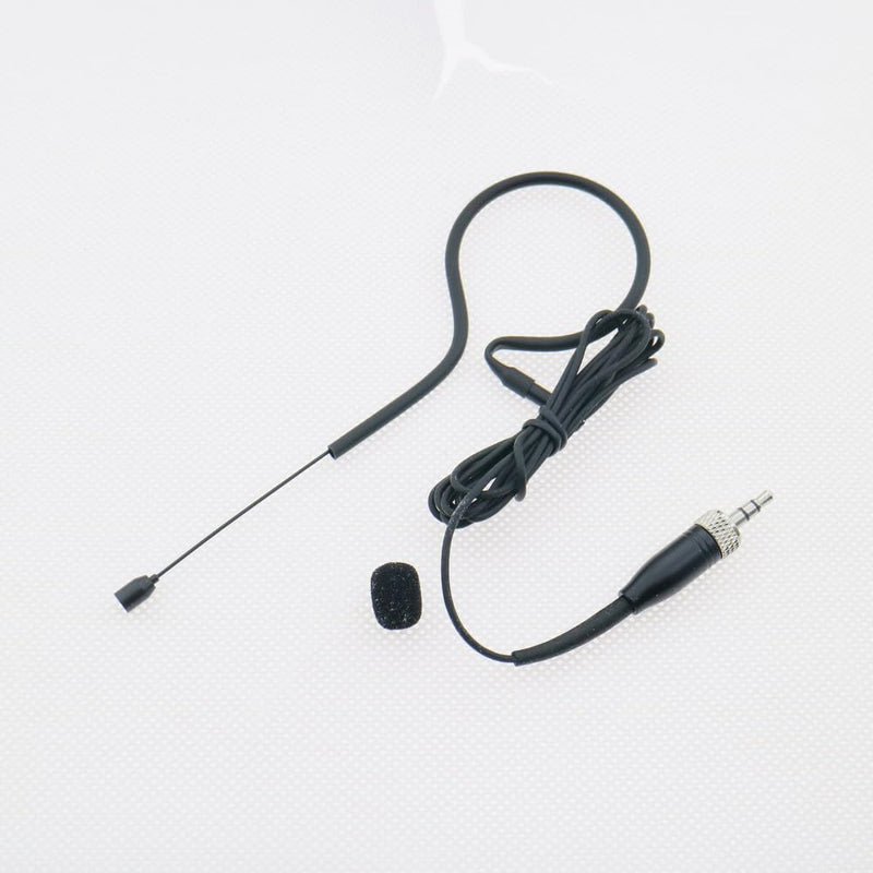 Single earset Headset Microphone for Sennheiser EM100 G2 G3 G4 Wireless HeadMic BeltPack System Omni-Directional Mics B20-Black