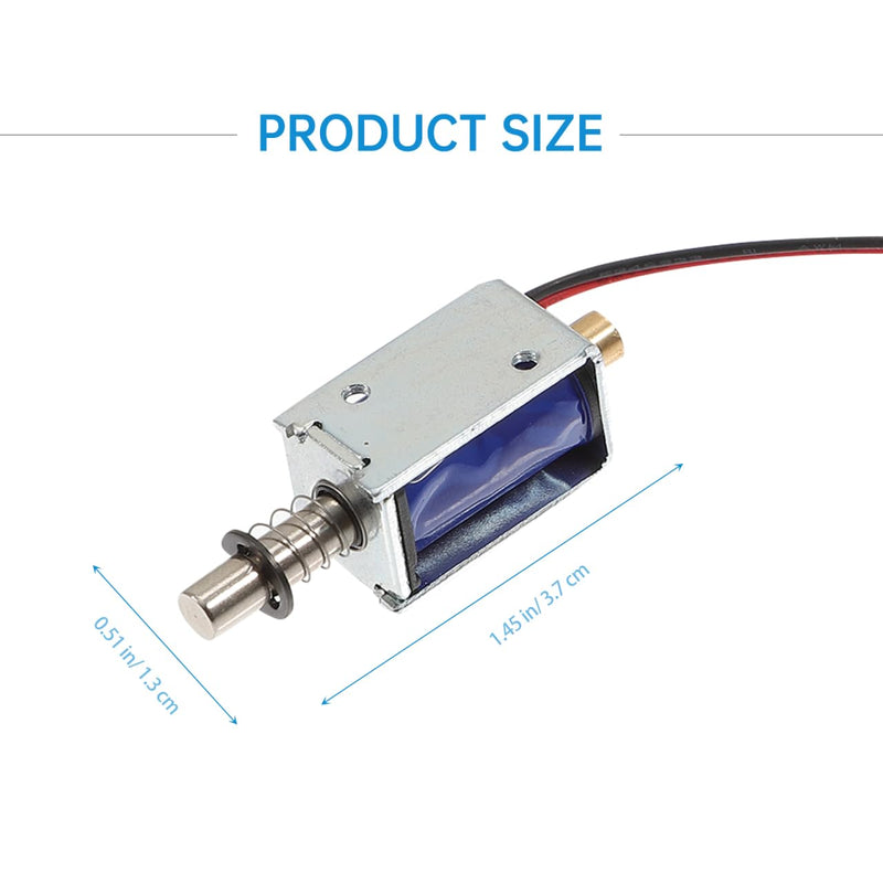 BUGUUYO Solenoid Mini 3pcs Push Pull Electromagnet Metal Frame Mini Frame Electromagnet 12V Open Frame Micro Linear Drive Dongguan Metal Magnet