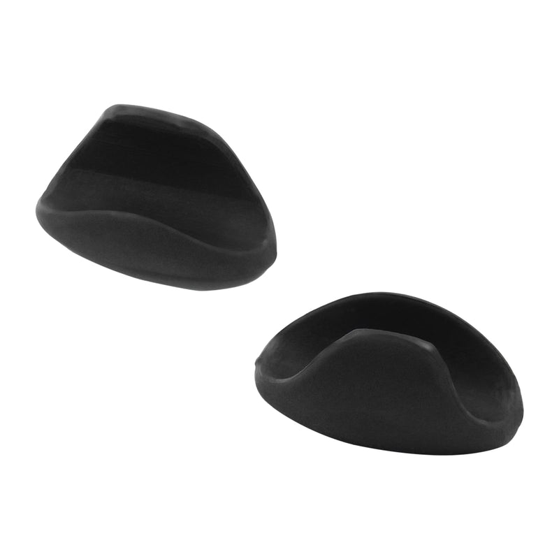 3Pcs Black Flute Thumb Rest Cushion, Soft Silicone Finger Cover for Flute Wind Instrument