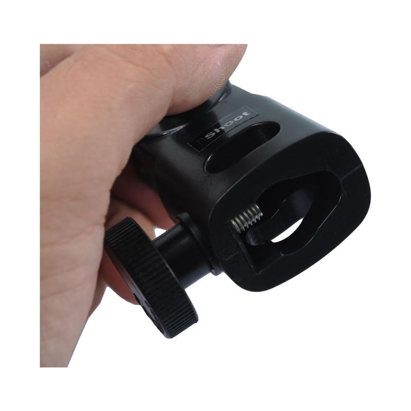 [AUSTRALIA] - Hot Shoe Mount Speedlite Flash Support Photo Studio Umbrella Holder Bracket, Bottom with 15.8mm Hole for Speedlite Flash Trigger with Cold Foot & Studio Light Stand Tripod Head 