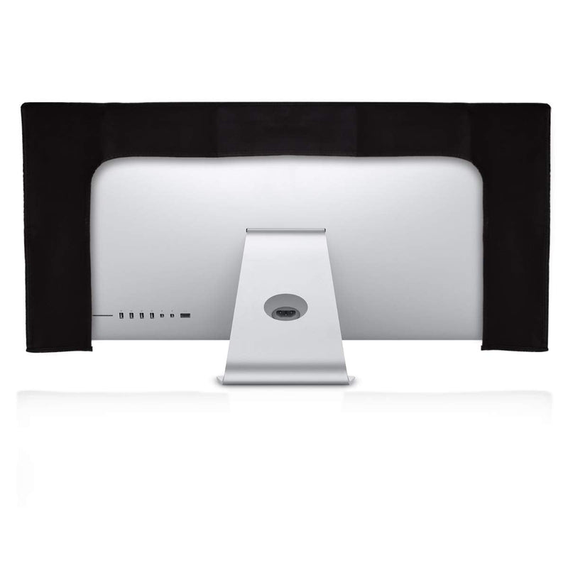 kwmobile Computer Monitor Cover Compatible with 34-35" Monitor - Don't Touch My Screen White/Black Don't Touch My Screen 02-01