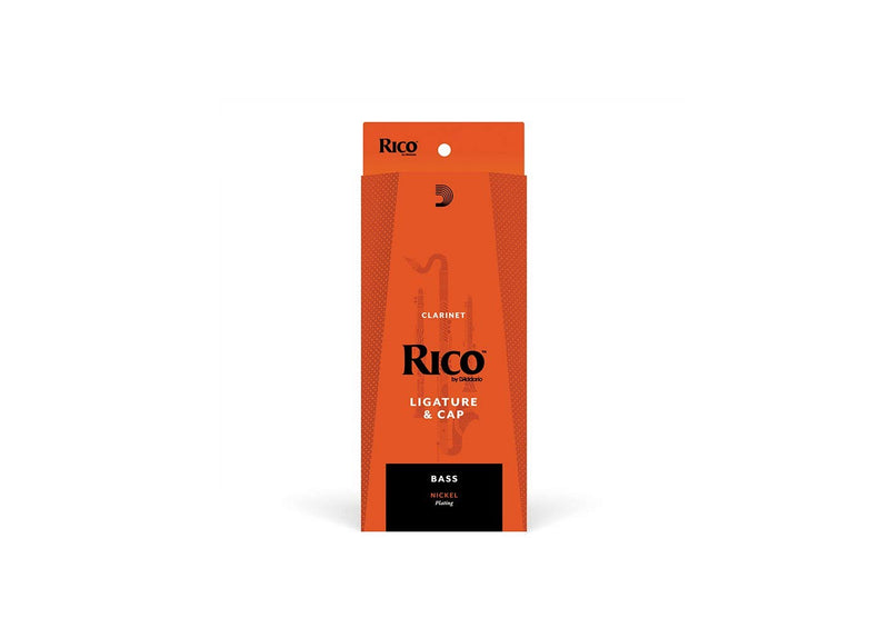 Rico Ligature & Cap, Bass Clarinet, Nickel (RBC1N)