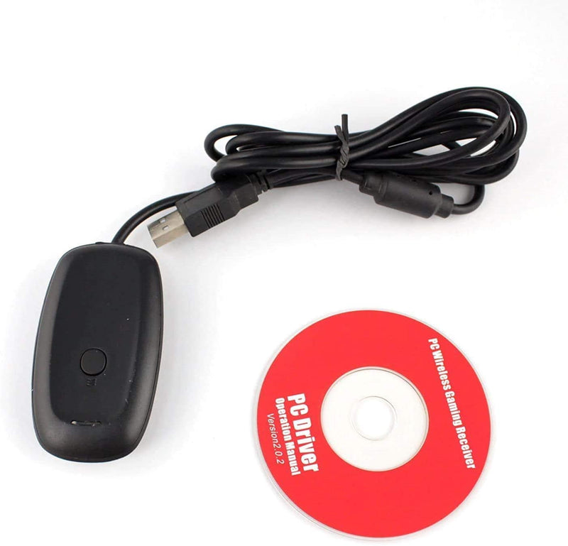 Wireless USB Gaming Receiver Adapter Compatible with Microsoft Xbox 360 Controllers, Desktop PC Laptop Gaming Adapter for Windows PC