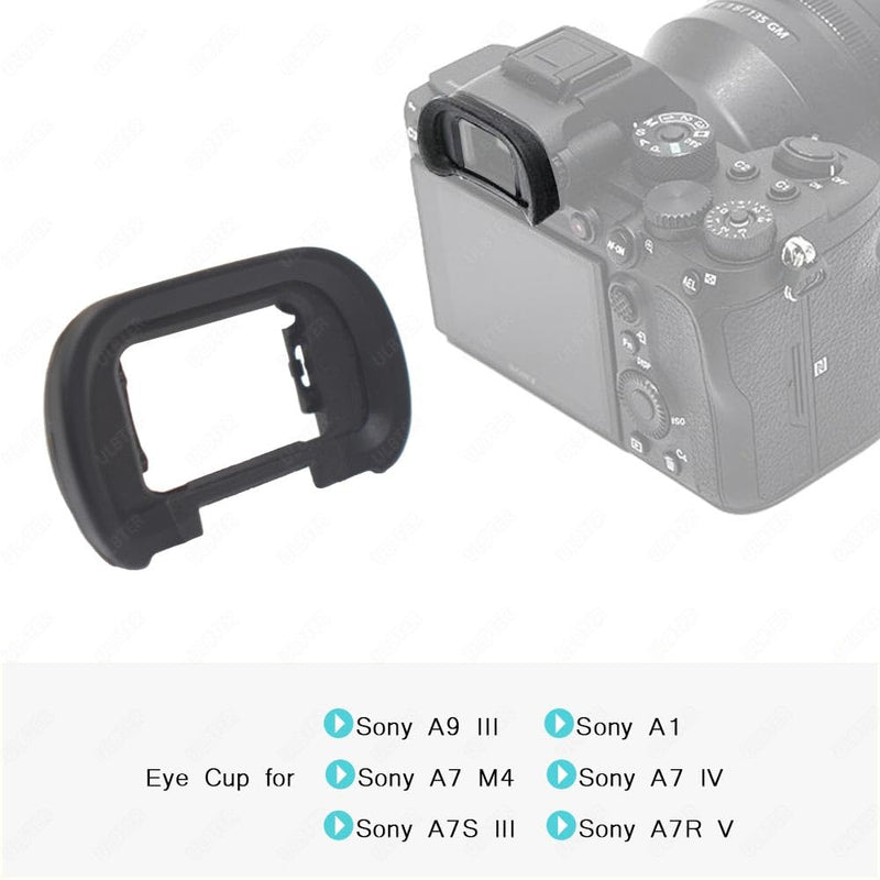 [2Pcs] ULBTER Eyepiece Eyecup Viewfinder Eye Cup EP19 for for Sony A1 A7R V A7 IV A9 III A7S III A7RV A7IV A7S III Alpha 7 IV 7R V A1 7S III A7M4 A7R5 Camera Accessories