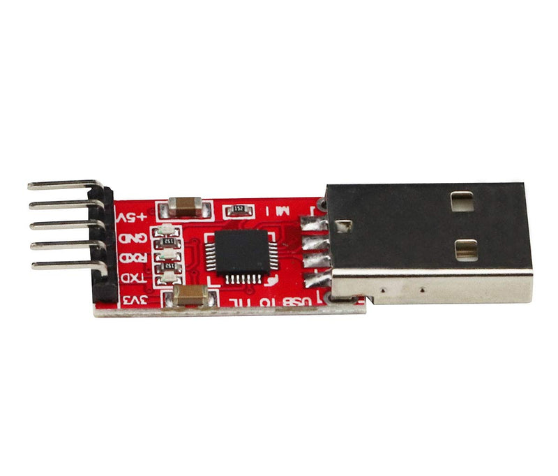VKLSVAN 2PCS CP2102 Serial Module USB to TTL Converter Adapter UART Downloader 3.3V/5V with Jumper Wires
