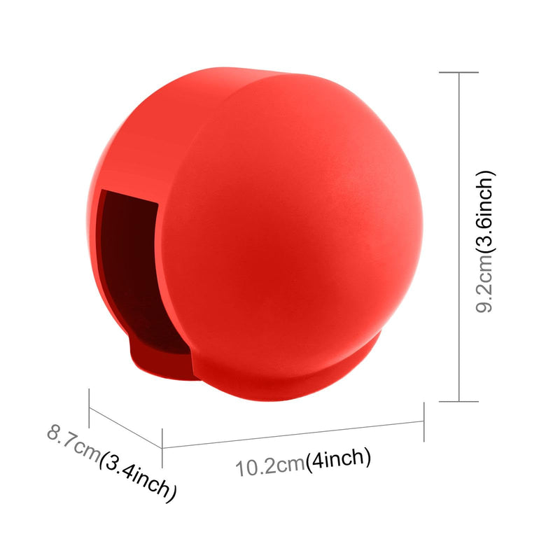 Insta 360 X5 Invisible Dive Case Lens Guard, Silicone Lens Cover Protector for Insta360 X5 Diving Case Lens Cap, Action Camera Accessories (Red) Red