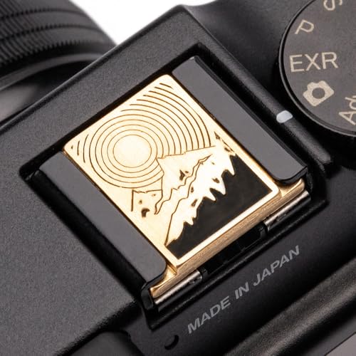 Camera Metal Hot Shoe Cover for Fujifilm XPro3 XT5 XT4 XT3 XT2 XT50 XT30 XT30II XT20 XT200 X100VI XE5 for Nikon ZF Z5 Z6 Z6II (Copper Alloy-Hot Shoe Cover) Copper Alloy-Hot Shoe Cover
