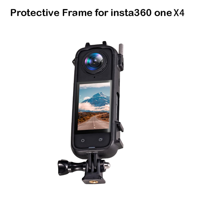 PellKing Frame for Insta360 One X4,Cage Bracket Mount with 3M Adhesive Sticker Base Mount,Extended Frame X4 Camera Accessories