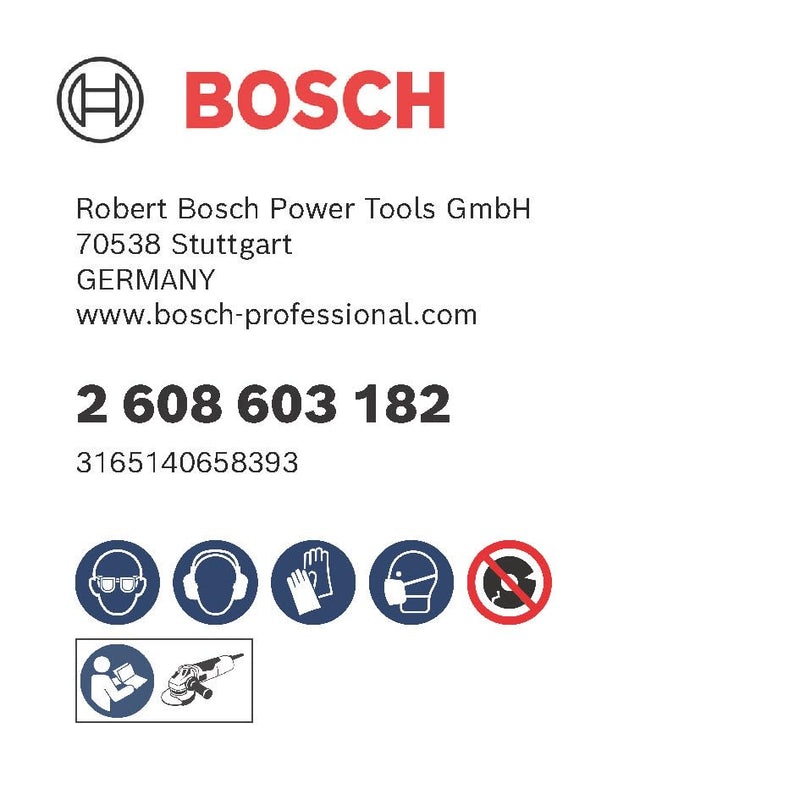 Bosch 1x PRO Metal Longlife Grinding Disc for Small Angle Grinder and Bore 22.23 mm (for Steel, Ø 125 mm, Professional Accessory Small Angle Grinder) Grey