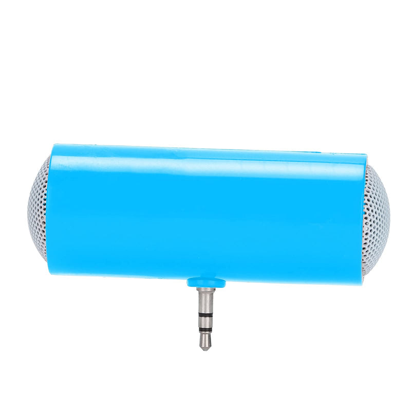 [AUSTRALIA] - 3.5 mm Jack Stereo Mini Speaker Portable Plug in Speaker for Mobile Phones and Tablets Plug in Speakers Mini Speaker with Aux Input Pillow for Sleeping Extern (Blue) Blue 