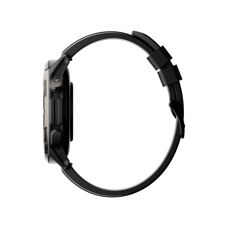 AGM Legion Rugged Smart Watch, AMOLED Activity Tracker for Outdoors, Black | GPS Fitness Tracking, Bluetooth Calling, Heart Rate SpO2 Sleep Monitor, Step Counter, Alerts, Custom Faces for iPhone Android