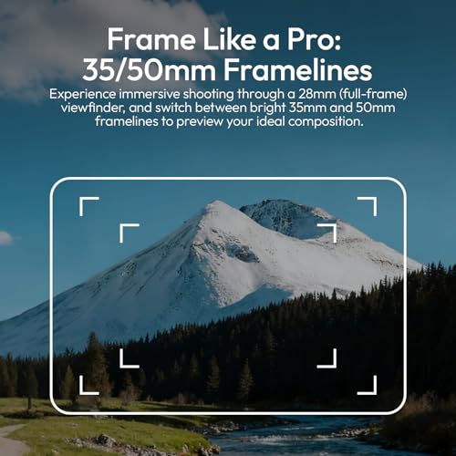 ULANZI VF01 28mm Optical Waist-Level Viewfinder Switchable 35/50 Framelines BLACK