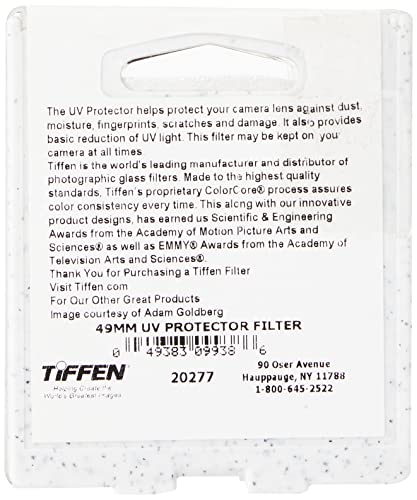 Tiffen 49BPM14 49mm Black Pro-Mist 1/4 Filter & 49mm UV Protection Filter