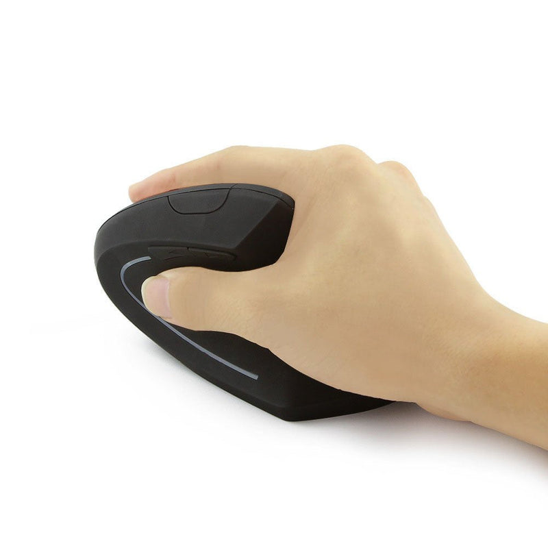 Sokelinn-six Wireless Vertical Mouse,2.4Ghz Cordless 800/1200/1600 Adjustable DPI High Sensitivity Ergonomic USB Gaming Mouse for Computers and Laptops