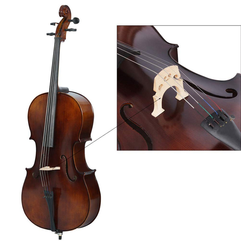 Milisten Cello Bridge 4/4 Bridge Replacement Parts for Instrument Cello Accessories