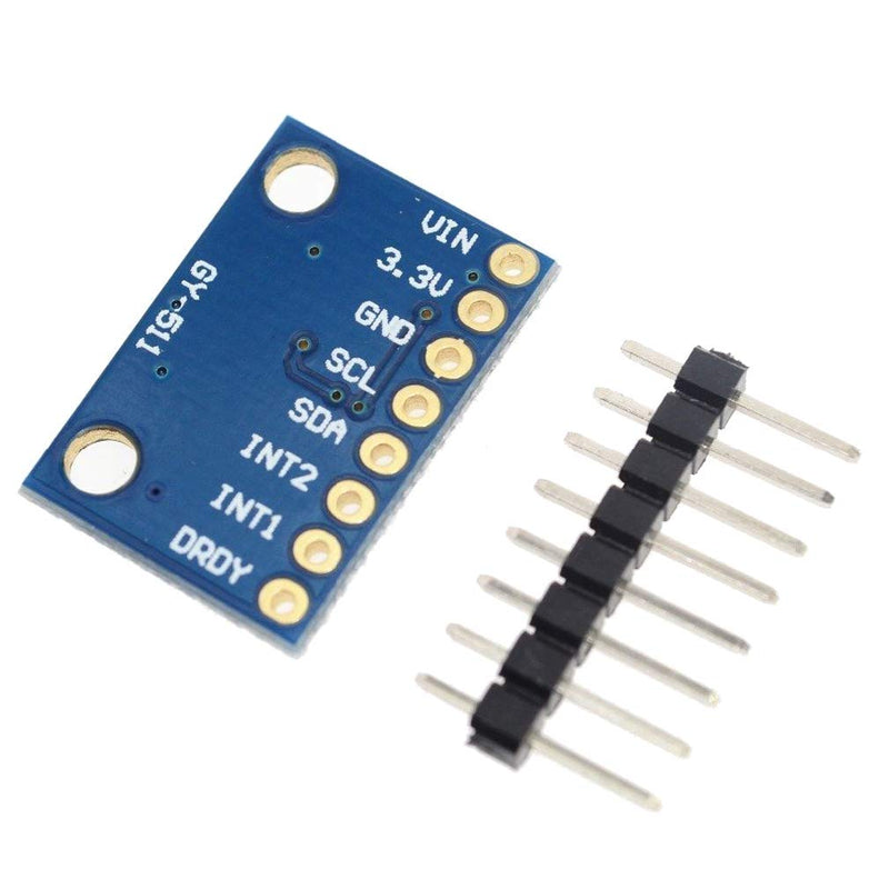 Hailege 2pcs LSM303DLHC GY-511 3 Axis E-Compass Accelerometer Magnetometer Module 12 Bit AD Convert