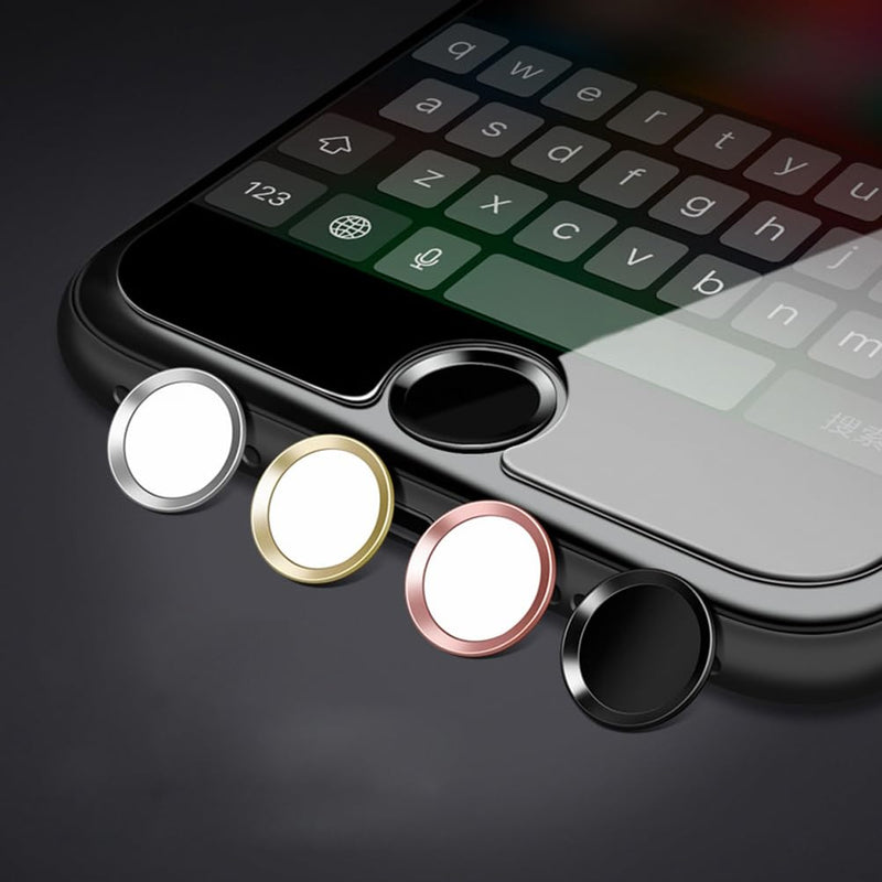 [AUSTRALIA] - Metal Stickers Phone Stickers Home Key Fingerprint Recognition 6s 7 Button Black medium 