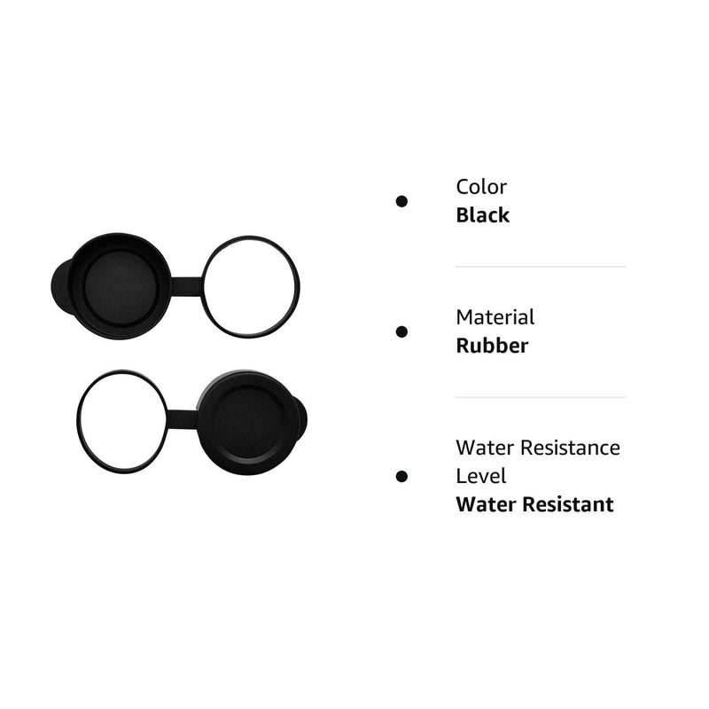 42mm Binocular/Monocular Objective Lens Caps Internal Diameter 51.8-53.3mm Rubber Cover Set Black, (51.8-53.3LC)