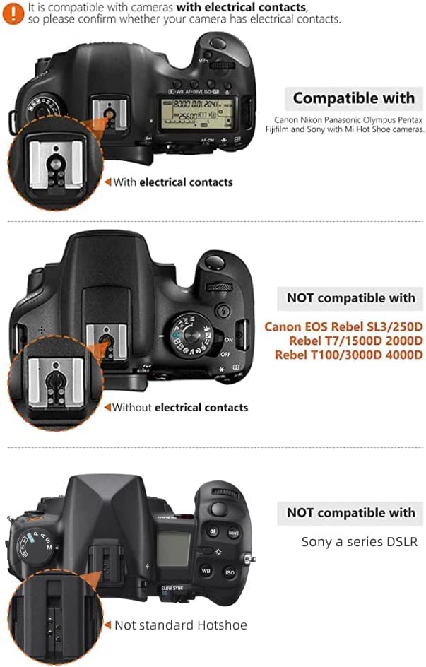 PHOTOOLEX Camera Flash Speedlite FK300, GN33, Manual S1/S2 Wireless